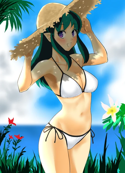ビキニラムちゃんです。
今年は殆ど描けなかったので、一枚に夏の想いを目いっぱい籠めました✨
#ラムちゃん
#ビキニ 