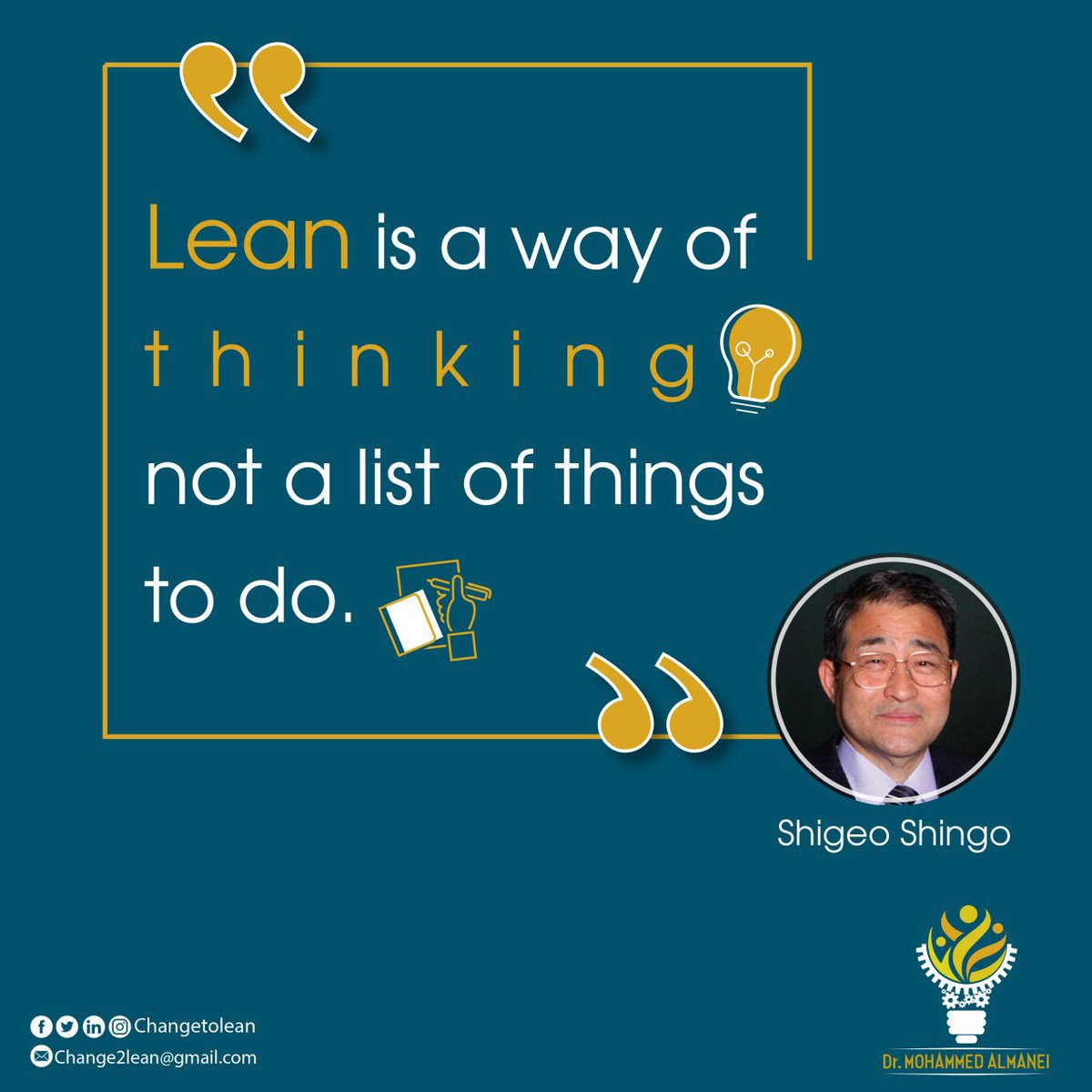 Changetolean's tweet image. التفكير المستمر حول التحسين و التطوير هو جوهر #الإدارة_المرنة و #التصنيع_المرن

#Lean_Manufacturing
#Lean_Management
#lean