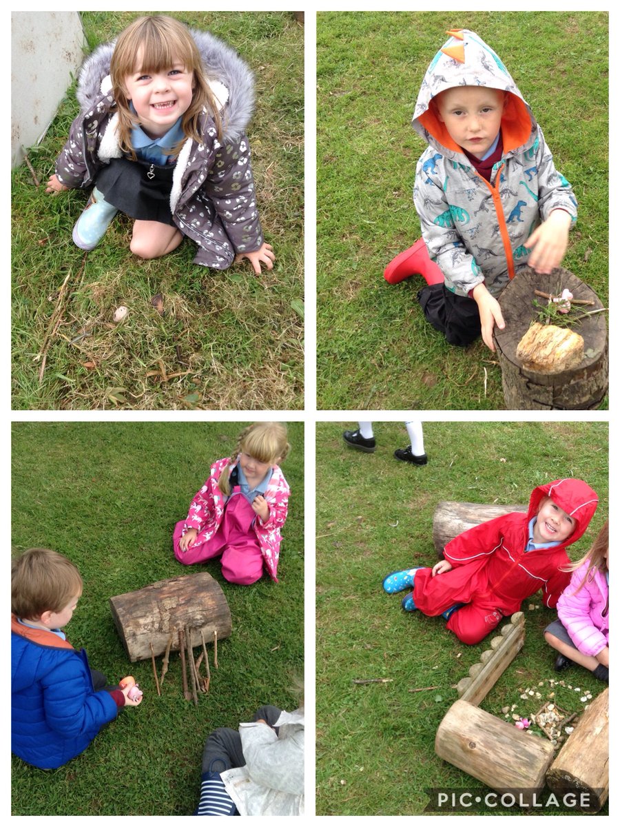 LlansannorPS's tweet photo. Reception worked really hard this afternoon in their forest schools session. They made some houses for the 3 little pigs, and they enjoyed collecting all the natural materials for their build. Da iawn Reception! #receptionllps #outdoorlearning #literacyoutside https://t.co/aTsYLHgusi