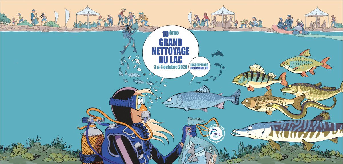 Vous aussi, participez au prochain grand nettoyage du Lac Léman les 3 et 4 octobre, organisé par l’Association de Sauvegarde du Léman
Inscriptions : netleman.ch