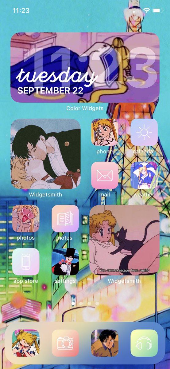 miroo_kim's tweet photo. i spent way too long on this😭 my sailor moon #io14 home screen https://t.co/T7PgfU8fOO