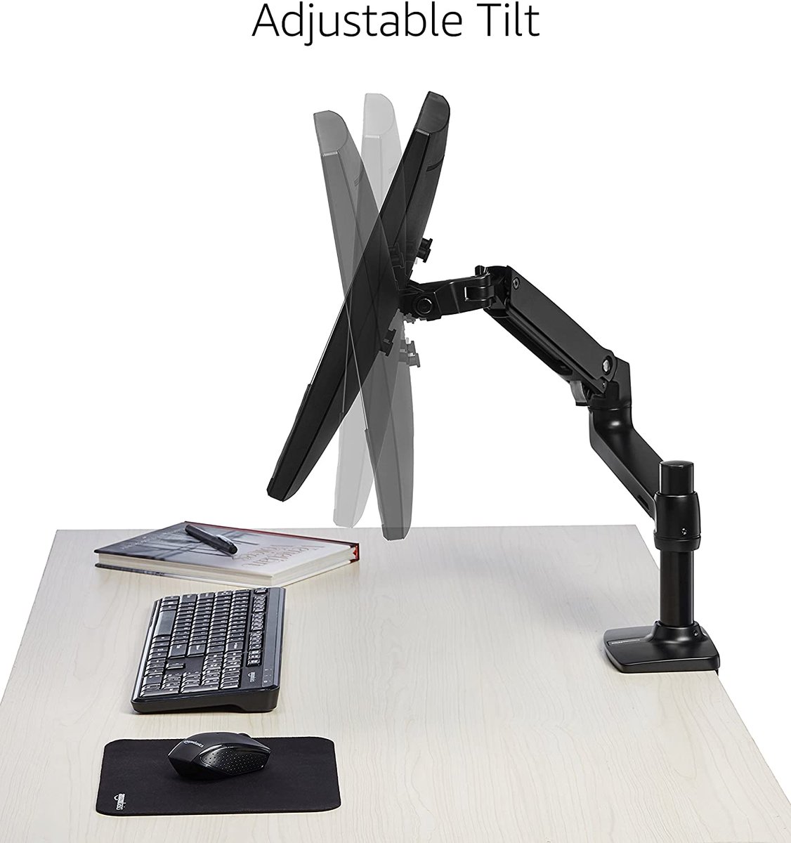 Next, let& #39;s get your monitor into exactly the right position.You want a monitor arm.These used to be fabulously expensive propositions, but Amazon showed up a few years ago with a PERFECT arm for $130.I know, fuck Bezos, fuck Amazon, but, this works https://www.amazon.com/AmazonBas...