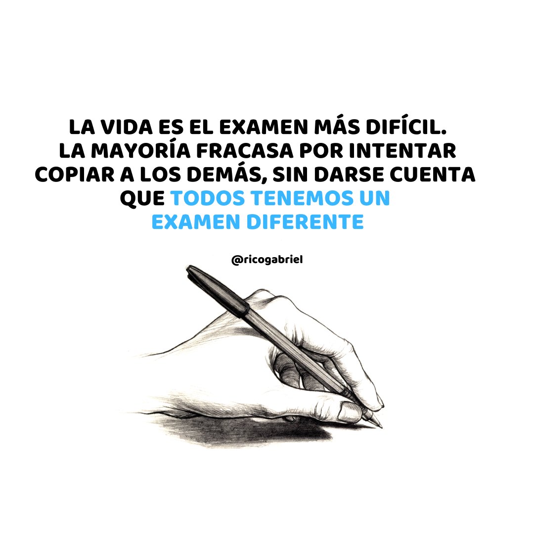 Muy buena reflexión