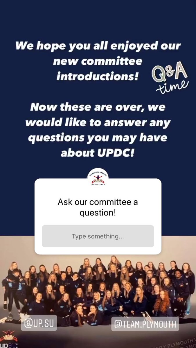Head over to our Instagram for our Q&amp;A if you have any questions you would like answering! 💙