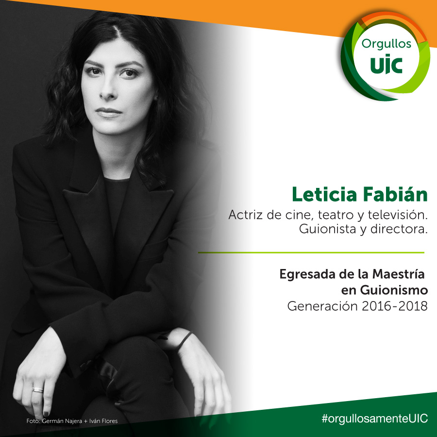 UIC (@uicmx) on Twitter photo ¡En la UIC es posible! Te presentamos a Leticia Fabián, una de nuestras egresadas de la Maestría en Guionismo. #OrgullosUIC
<a href="/_leticiafabian/">Leticia Fabián</a>
Conoce más sobre ella: bit.ly/2Q91rht ¡En la UIC es posible! Te presentamos a Leticia Fabián, una de nuestras egresadas de la Maestría en Guionismo. #OrgullosUIC
<a href="/_leticiafabian/">Leticia Fabián</a>
Conoce más sobre ella: bit.ly/2Q91rht