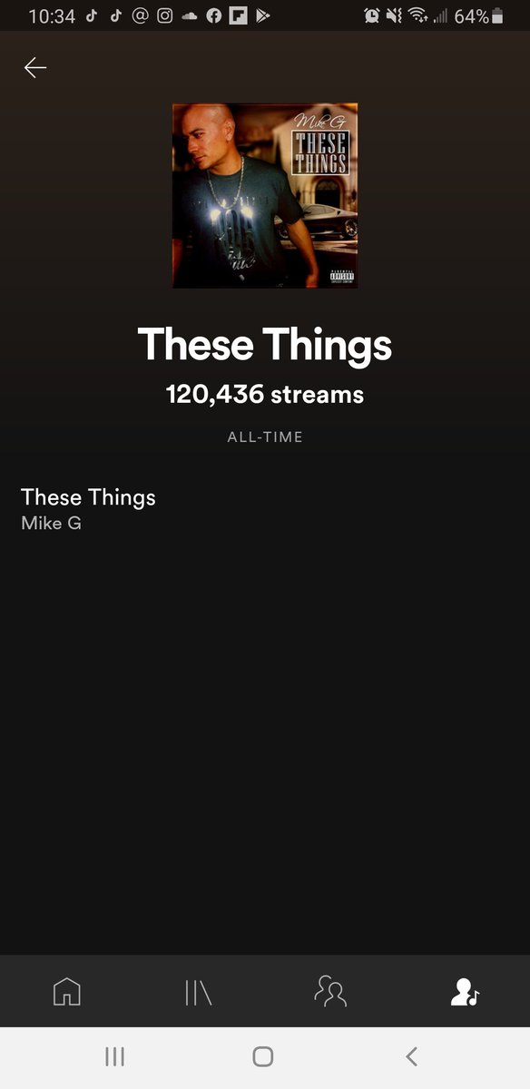 TherealmikegM's tweet image. Over 120k streams on my single #TheseThings 🔥🔥🔥 don't ever let people say u can't do it... keep pushing for that million mark💯💯
Album #NoDeadEnd by #MikeG out everywhere! #hiphop #Hot100Songwriters #hotnewhiphop #trending #rt @HipHopRapGods @GalliShu @Spotify @SpotifyUK