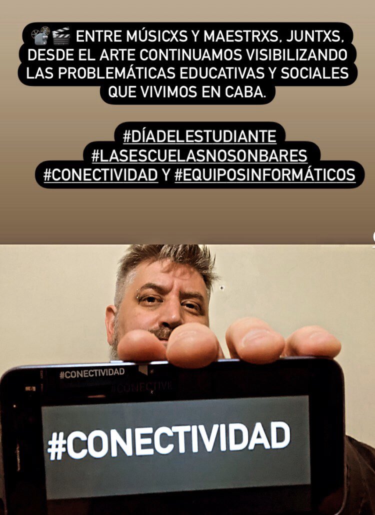 📽🎬 entre músicxs y maestrxs, juntxs, visibilizando las problemáticas educativas y sociales que vivimos en CABA.
#Conectividad y #EquiposInformáticos p todxs

<a href="/Arbolitoweb/">Arbolito</a> <a href="/BrunoAriasJujuy/">Bruno Arias</a> <a href="/sandravazquezz/">Sandra Vazquez</a> <a href="/PezonesCardozo/">Pezones Cardozo</a> <a href="/LOCOSNACIMIENTO/">Locos de Nacimiento</a> <a href="/Peligrososok/">Peligrosos Inocentes</a> 
youtu.be/tcPsv_9NBPY