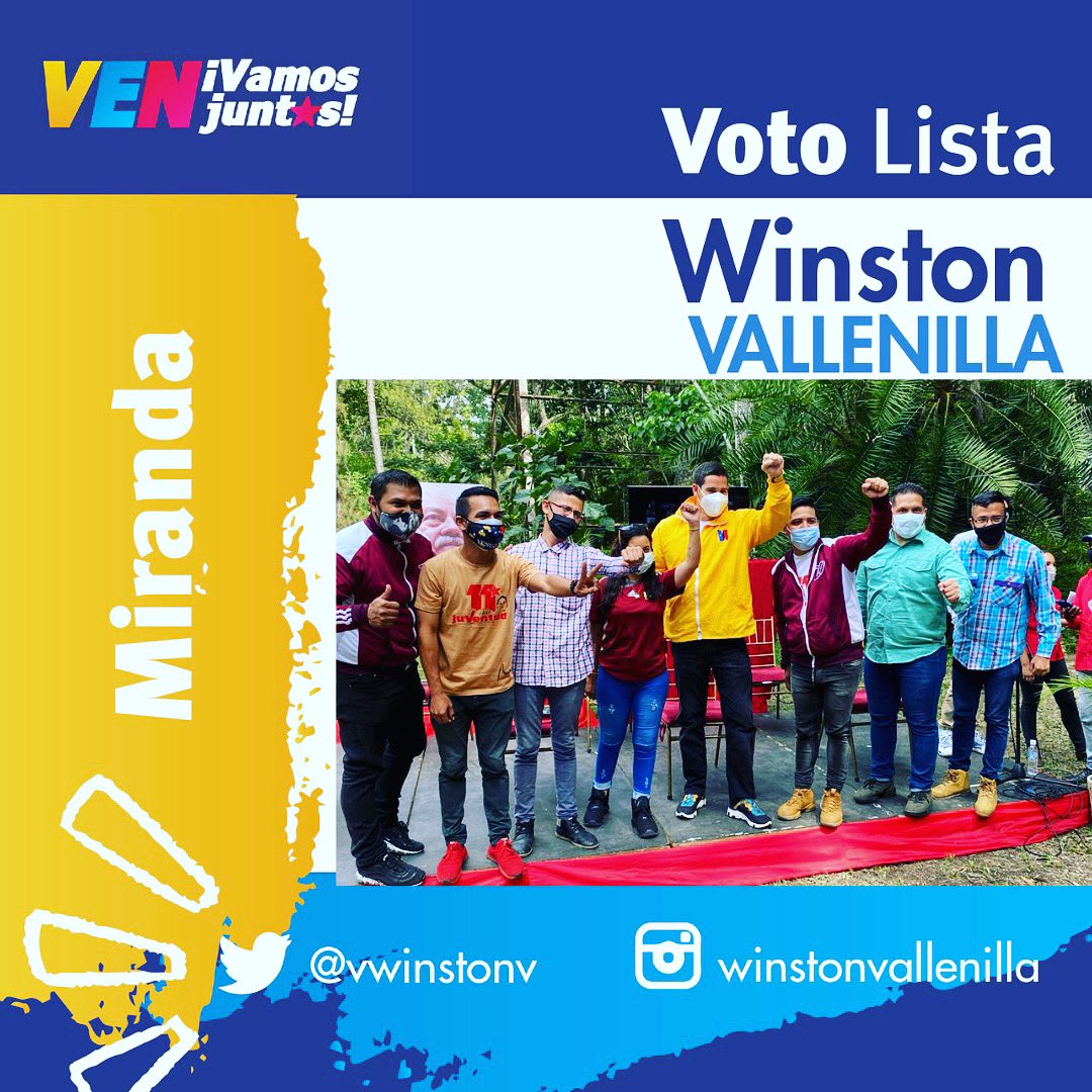 Aquí estamos por la paz y la defensa de nuestra Patria amada, Venezuela. 

#VENVamosJuntos 🤝🇻🇪 ¡Es hora de estar de la mano! Por amor a Venezuela salgamos este #6Dic a votar 🗳️  ¡Alza tu voz!

Vamos a rescatar la Asamblea Nacional 🙏🇻🇪

#PueblosEnAlianzaPorLaPaz