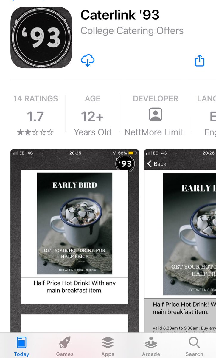 Download the Caterlink 93” offers App from the App Store or google play for free! <a href="/BilboroughCol/">Bilborough College</a>