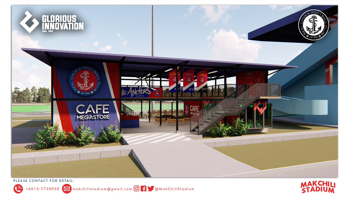 MakChiliStadium's tweet photo. Santai di Mak Chili Stadium?
Perancangan pengurusan #RealChukai untuk membina sebuah Football Clubhouse yang dilengkapi dengan Kafetaria dan Kedai Sukan bagi kegunaan pengemar sukan terutama sekali penyokong Real Chukai FC untuk santai sambil melayan bola di #MakChiliStadium. https://t.co/rqQv2Rw1pX