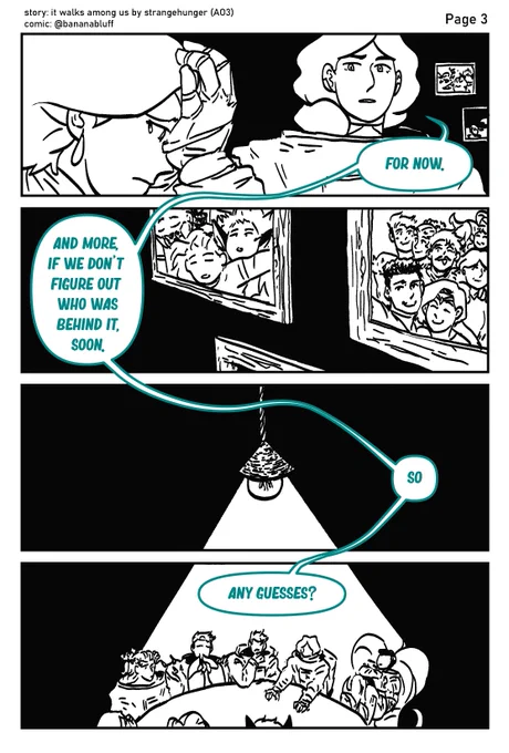 spop comic on rhi's among us fic 3-4/6 (part 1)

tw/ talk of a character's death (not vivid, mostly blaming people) 