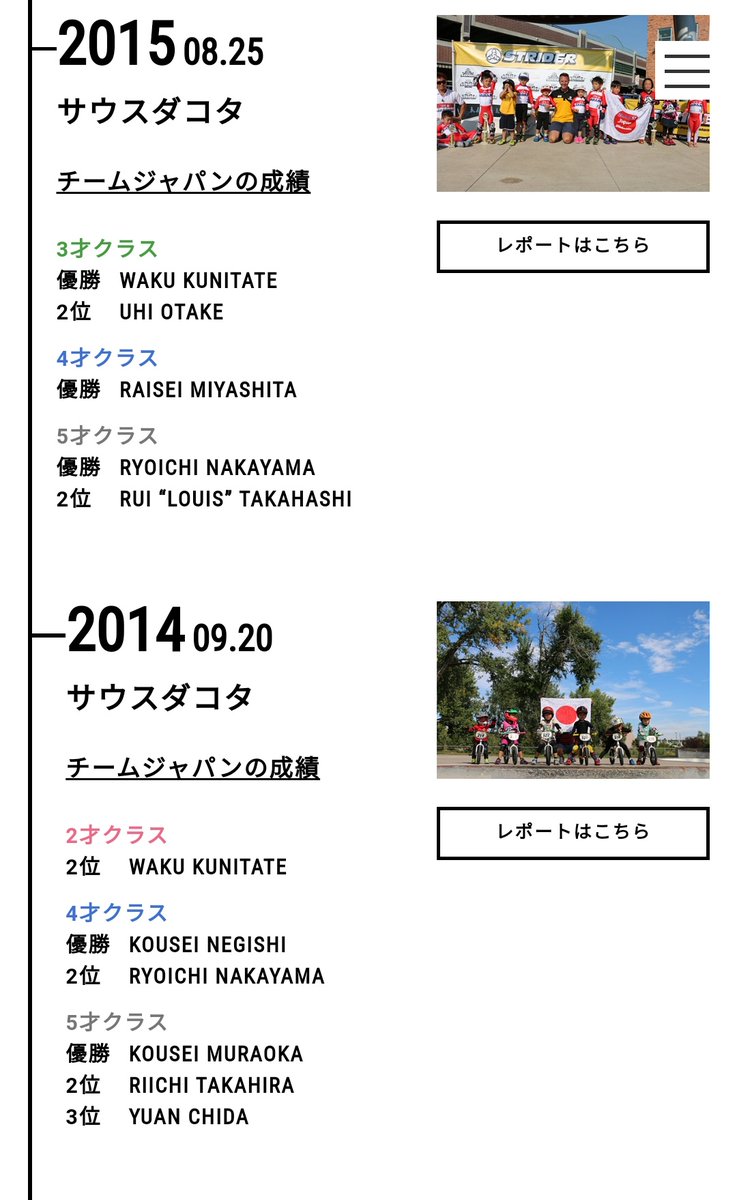 ストライダーに関しては日本人勢異常に強いんだよな。
本気で勝ちに行ってる親が日本人しかいないのかもしれないけど。
でもこれがそのまま自転車の基礎技能には繋がりそうだからこの世代が自転車現役選手になってくる15年後位が自転車競技のレベルバク上がり思想で楽しみ。
strider.jp/raceevent/worl…