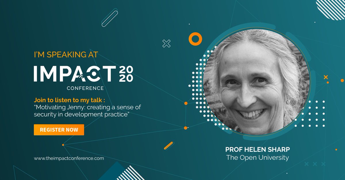 MotivatingJenny (@motivatingjenny) on Twitter photo One week from today, <a href="/ProfHelenSharp/">Helen Sharp</a> will present findings from our ethnographic studies at <a href="/impactcyber/">IMPACT2021 Conference</a>.
It is not too late to register!
theimpactconference.com One week from today, <a href="/ProfHelenSharp/">Helen Sharp</a> will present findings from our ethnographic studies at <a href="/impactcyber/">IMPACT2021 Conference</a>.
It is not too late to register!
theimpactconference.com