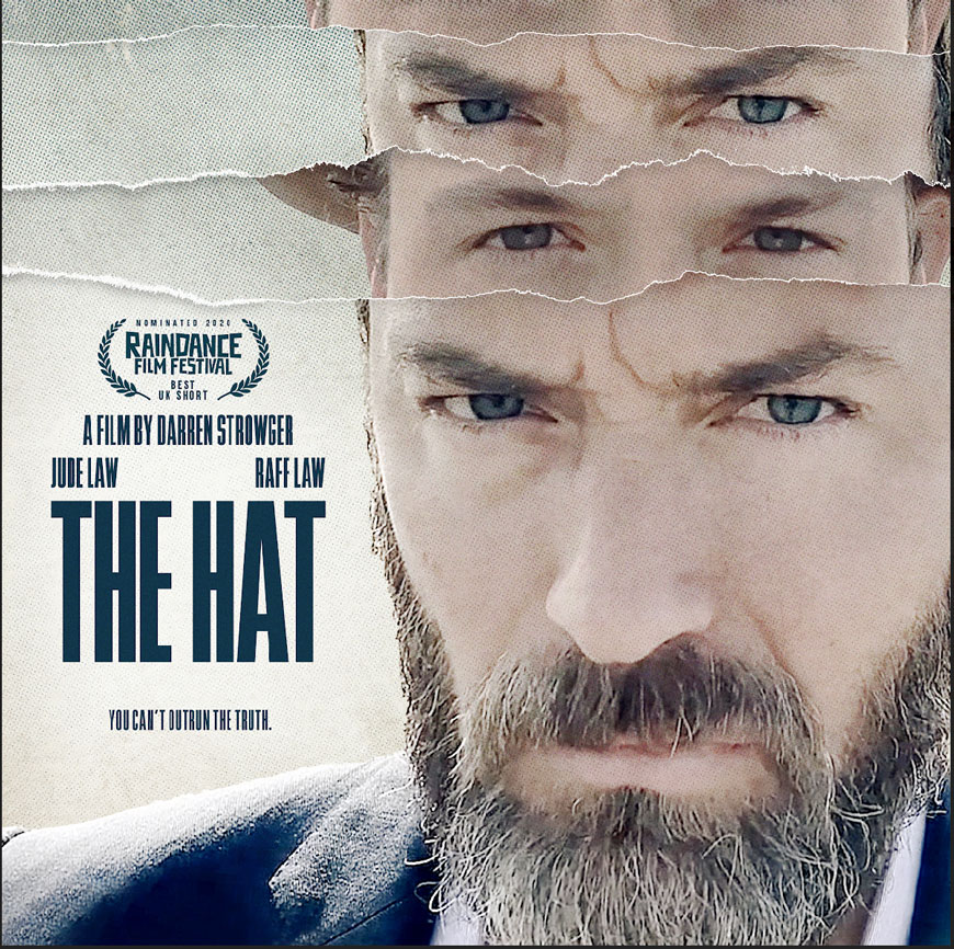 Congratulations to Darren <a href="/StrowgerD/">darren strowger</a>  for his debut film, The Hat starring Jude Law &amp; Raff Law which has been nominated for Best UK Short <a href="/Raindance/">Raindance Film Festival</a> <a href="/LondonWebFest/">Raindance Web Fest</a> . The music was composed by Rachel <a href="/RFTownshend/">Rachel Fuller</a> &amp; @martinbatchelar. Pete T plays steel guitar and violin.
