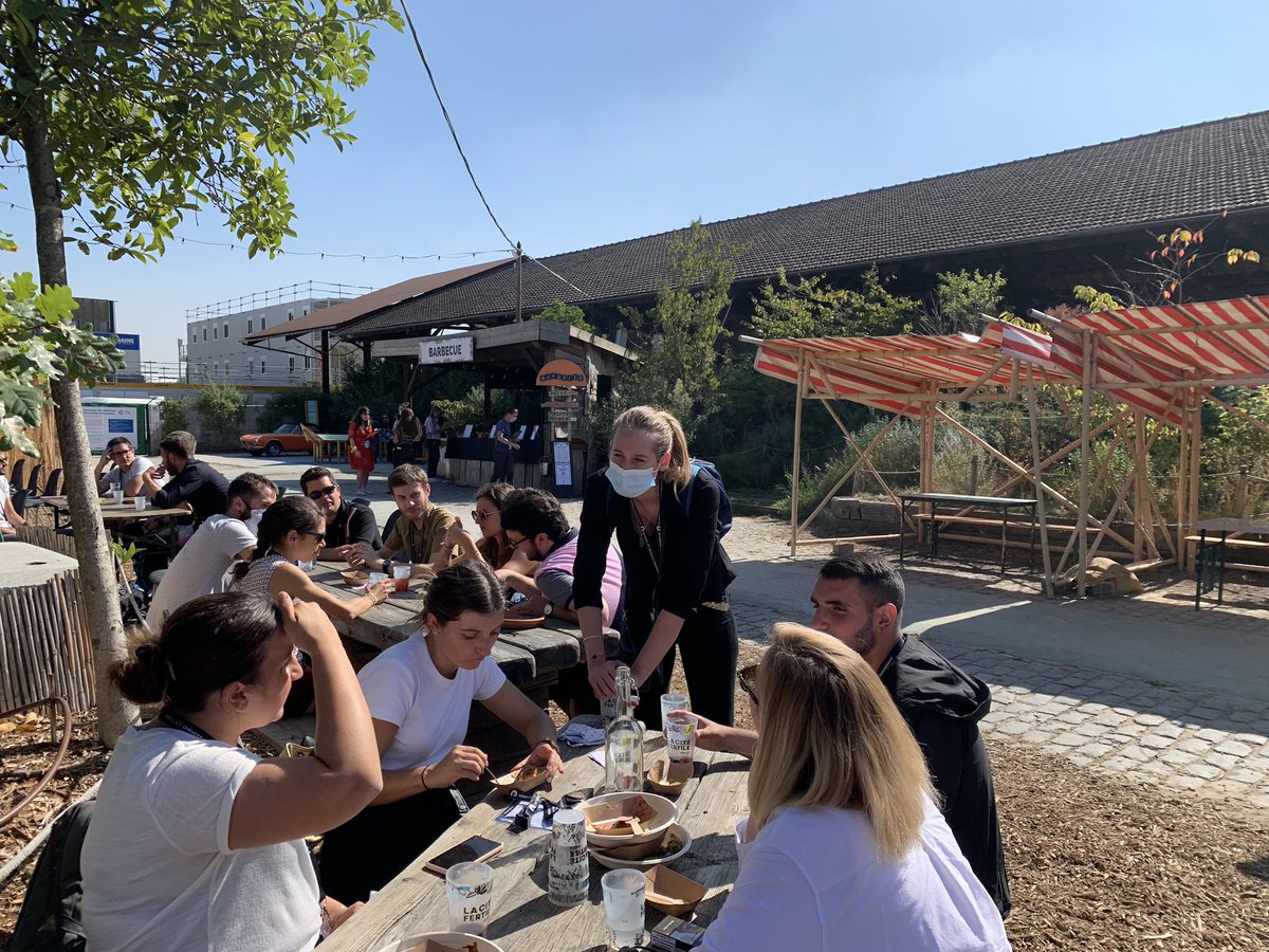 What a COVID outdoor conference looks like #mobius