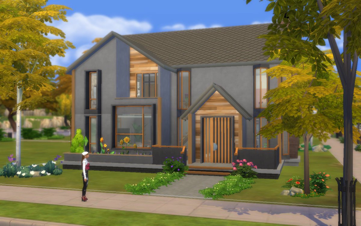simsandsins's tweet image. Video of this build going up soon! 😍😍😍😍 #showusyourbuilds #ecohome #modernbuild #cc