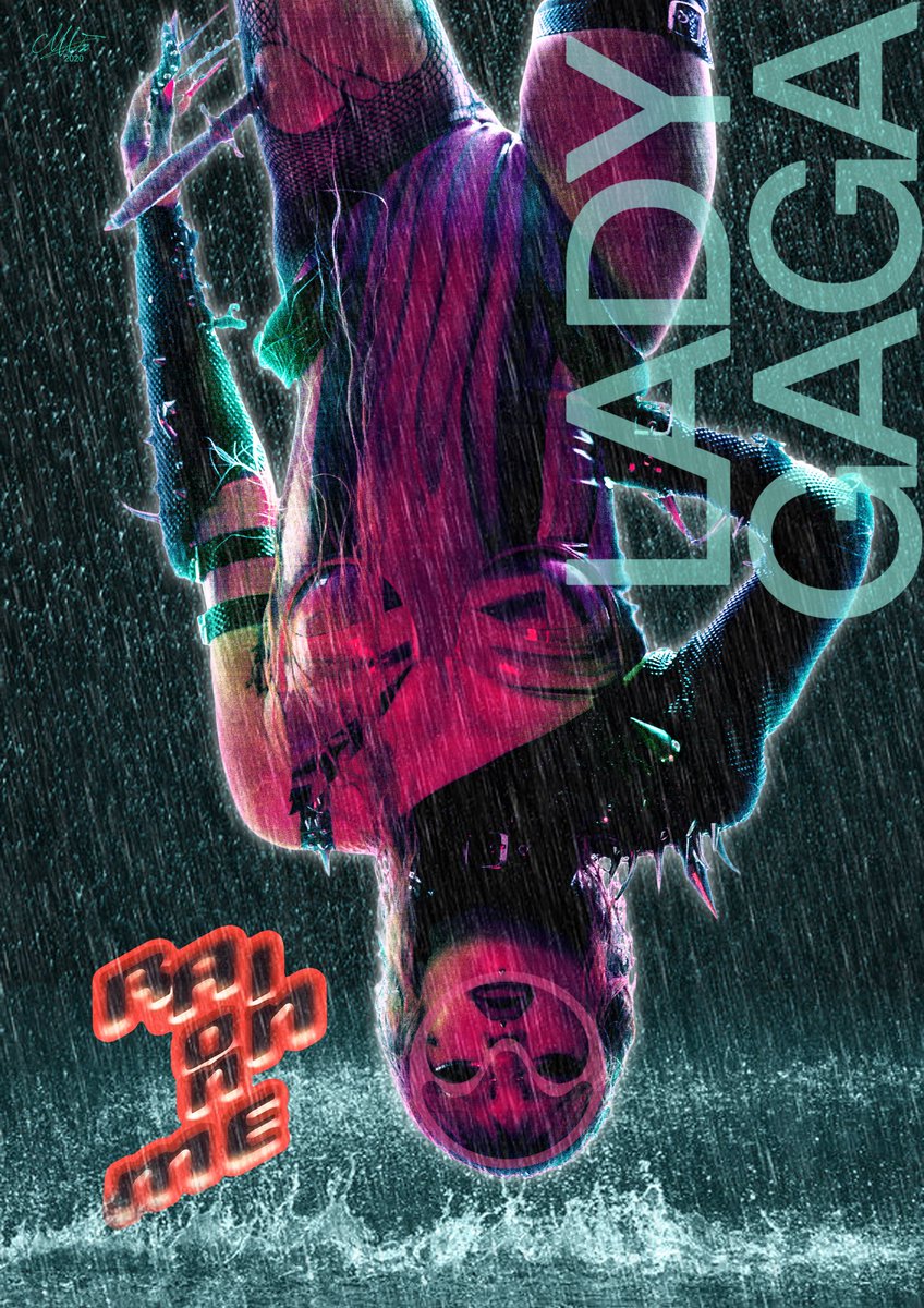 BluPigeon's tweet photo. Aquí mi póster de #RainOnMe para el #concurso #LadyGagaxAdobe de @creativecloud YEAH! @ladygaga @ArianaGrande https://t.co/2CmPbA67Fy