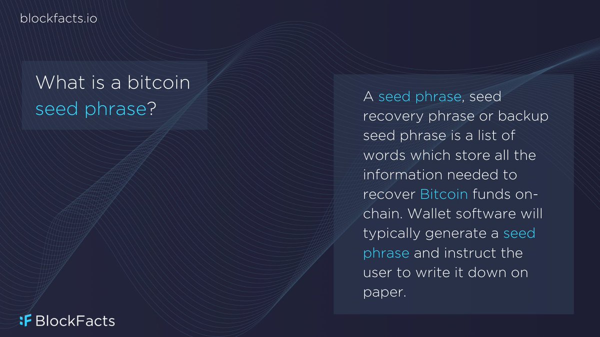 Q&amp;A Tuesday💡🤓₿
#Bitcoin  #SeedPhrase #BTC  #crypto