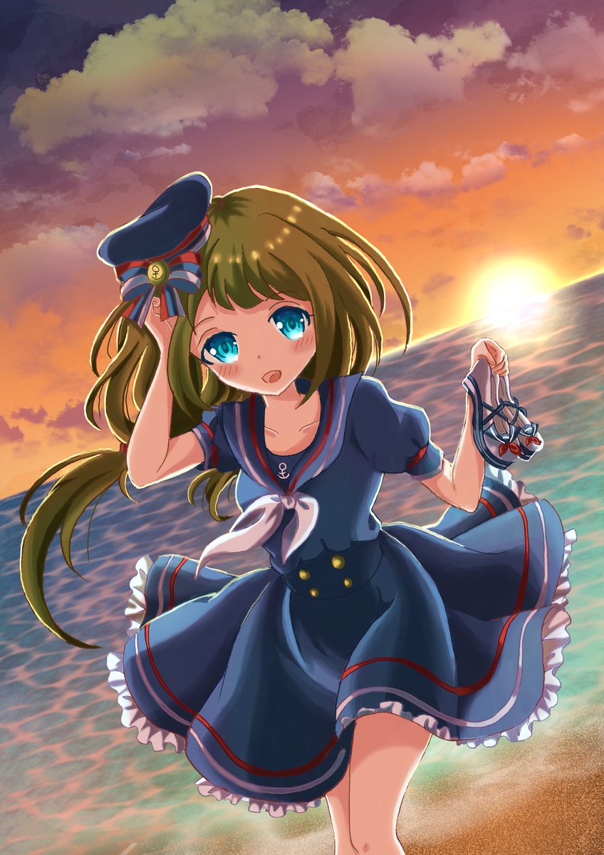 ট ইট র 竹光 ファンタジーイラストレーター Marineblue 青い夏空も好きですが 夕暮れを描きたいと 思って生まれた イラスト です 夕日と海のどこか切なくなる雰囲気と少女の 表情に力を入れました そしてこのセーラーワンピと靴 帽子のセットの デザインは ট ইট র 竹光 ファンタジーイラストレーター Marineblue 青い夏空も好きですが 夕暮れを描きたいと 思って生まれた イラスト です 夕日と海のどこか切なくなる雰囲気と少女の 表情に力を入れました そしてこのセーラーワンピと靴 帽子のセットの デザインは