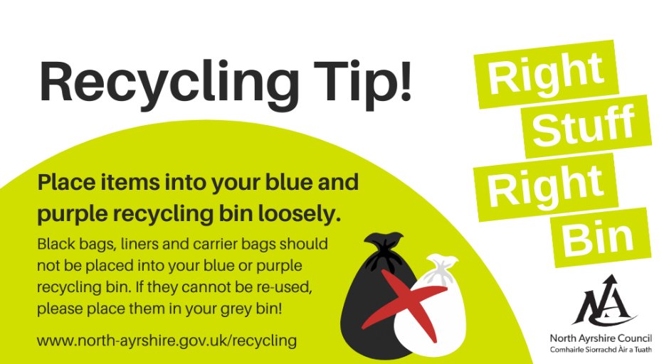 North_Ayrshire's tweet image. As part of #RecycleWeek we’re sharing some top tips on how you can make the most of your recycling service and in turn do your bit to protect the local environment!
Check out this handy thread 👇