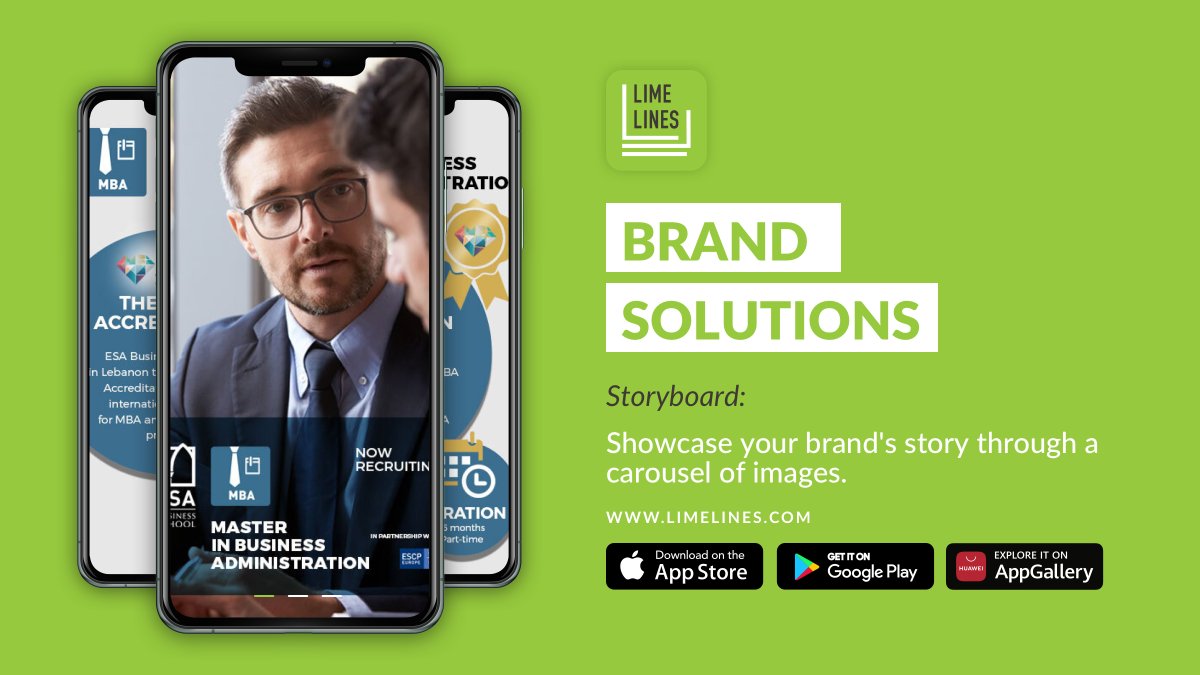 LimelinesMENA's tweet photo. Our diverse brand solutions allow you to tell your story and reach your target audience. @ESABeirut selected our storyboard to communicate their masters degree campaign.
https://t.co/AjRtIW5gvg
#Limelines #Brand #DigitalMarketing #MENA https://t.co/JQwYCsYc0g