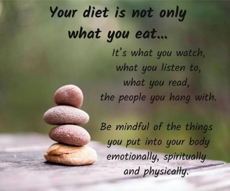 Be mindful of what you consume #tuesdaytruth