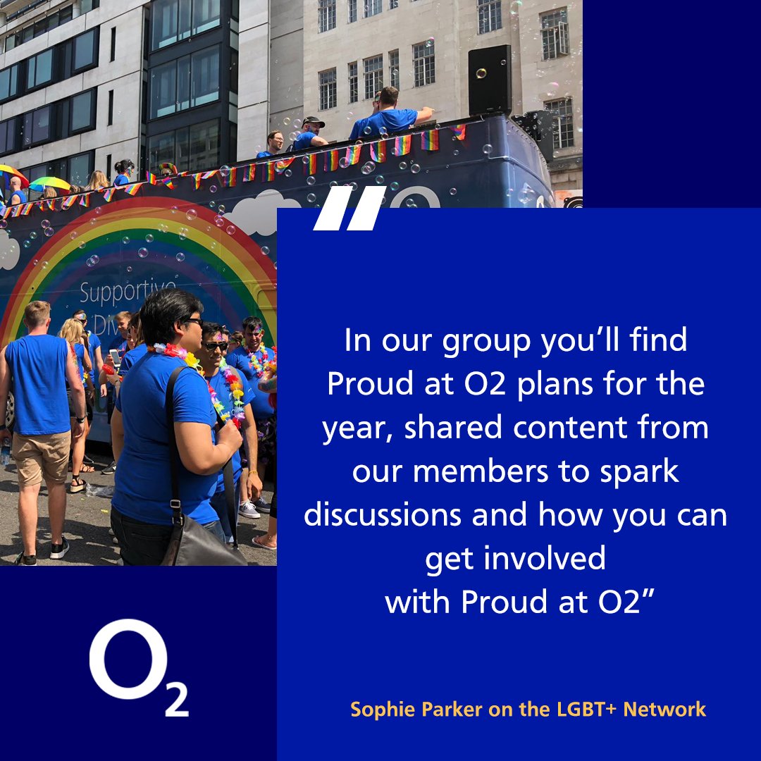 O2Careers's tweet image. Proud at O2 is our internal LGBT+ Network, run our people and sponsored by members of our senior leadership team #MakingEverydayBetter #ProudAtO2