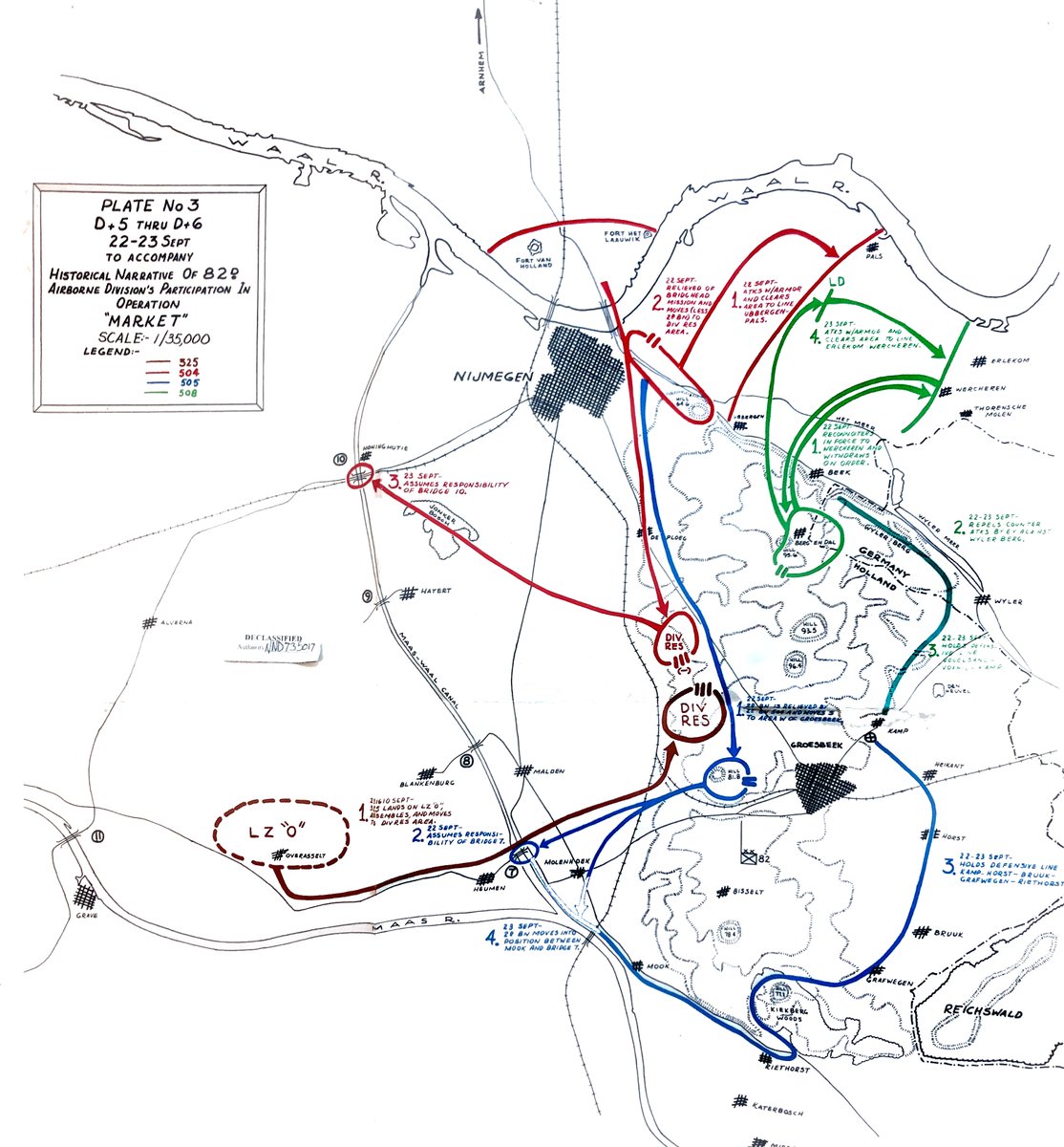 6 of 12:All day: The Germans kept mounting attacks against the 101st positions at Eindhoven, Son, St. Oedenrode, and Veghel. It was a constant back and forth: the Germans would attack, cut The Corridor, then the Screaming Eagles would push them back.