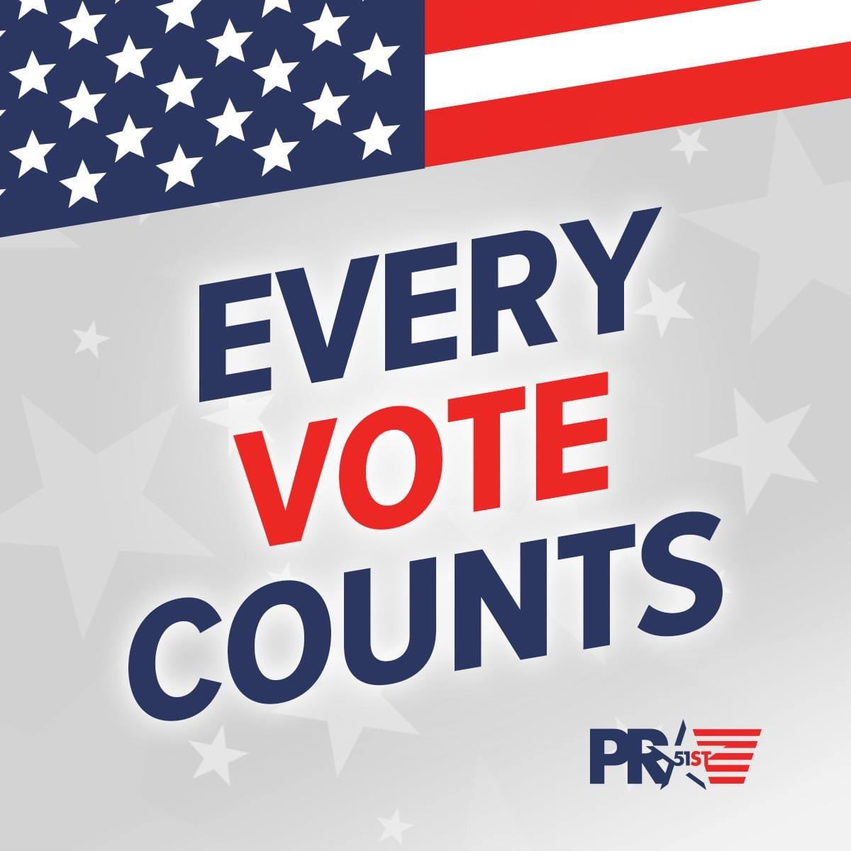 LawsPR51's tweet photo. Your Vote is Powerful! Check out this upcoming event on the importance of saying #Yes2Equality #VoteStatehood #Statehood4PuertoRico on #November3rd With your vote you can unleash PuertoRico’s full potential &amp; make America #AMorePerfectUnion. https://t.co/d7Jhnz7n9I