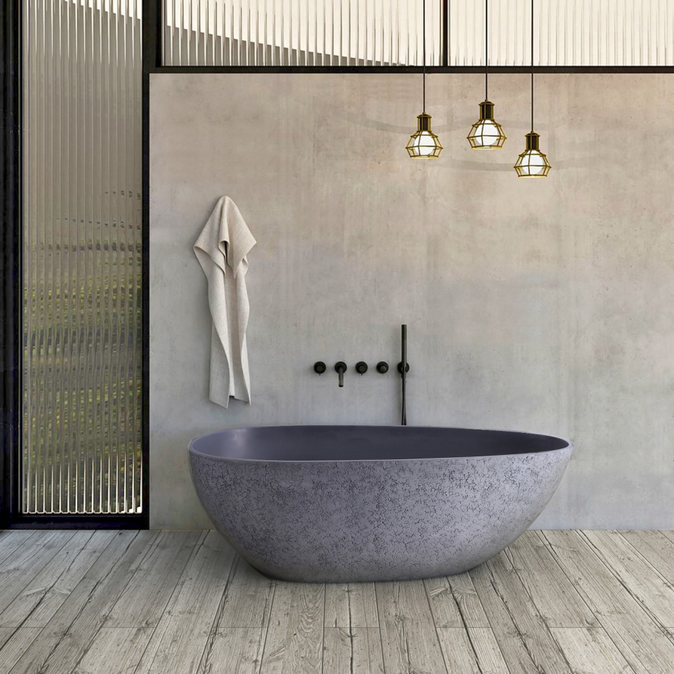 UkRiluxa's tweet photo. #Industrialdesign is often a style you see in loft apartments in New York. However this #decortrend is now becoming more widespread. 

To incorporate this style into your #bathroom design, we recommend our Concrete - Freestanding Solid Surface #Bathtub. 

https://t.co/auAlYIiHIm https://t.co/6MCOlOfeUU