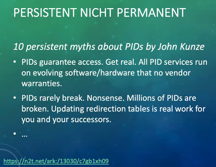 v_i_o_l_a's tweet image. &quot;cool URIs don&apos;t change&quot; (tim berners-lee) – aber sie tun es natürlich doch. 🙄 daher wurden persistent identifier entwickelt, um dauerhaften/persistenten (nicht: permanenten) zugang zu gewährleisten. #persistentidentifier #zbz20