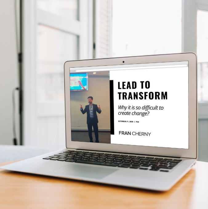 francherny's tweet photo. I’m looking forward to sharing with more than 100 P&G Professionals the research behind why we fail to change and how can we do it differently to be effective in our transformation journeys. #leadtotransform https://t.co/wevWYnGhf3