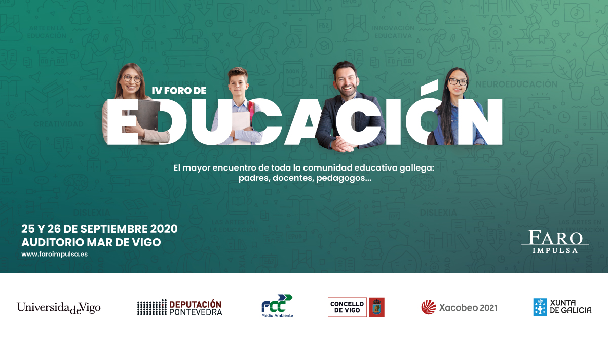 uvigo's tweet photo. A Universidade de Vigo sortea entre os membros da comunidade universitaria dez entradas para o IV Foro de Educación @FaroEduca @Farodevigo 
Na seguinte ligazón explicámosche como participar:
➡https://t.co/aQQTTswzSs 
#FaroImpulsaEduca #CampusIntegra #MedramosContigo #StopCovid19 https://t.co/xkV28bbr5M