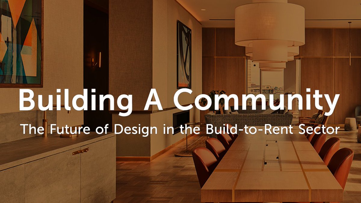 'Building A Community. The Future of Design in the Build-to-Rent Sector' - the 6th in our virtual panel series is open for registration. designpopup.com/building-a-com… Learn about designing for residents' health, wellbeing and happiness - Tues, 29th Sept, 10:30 am.