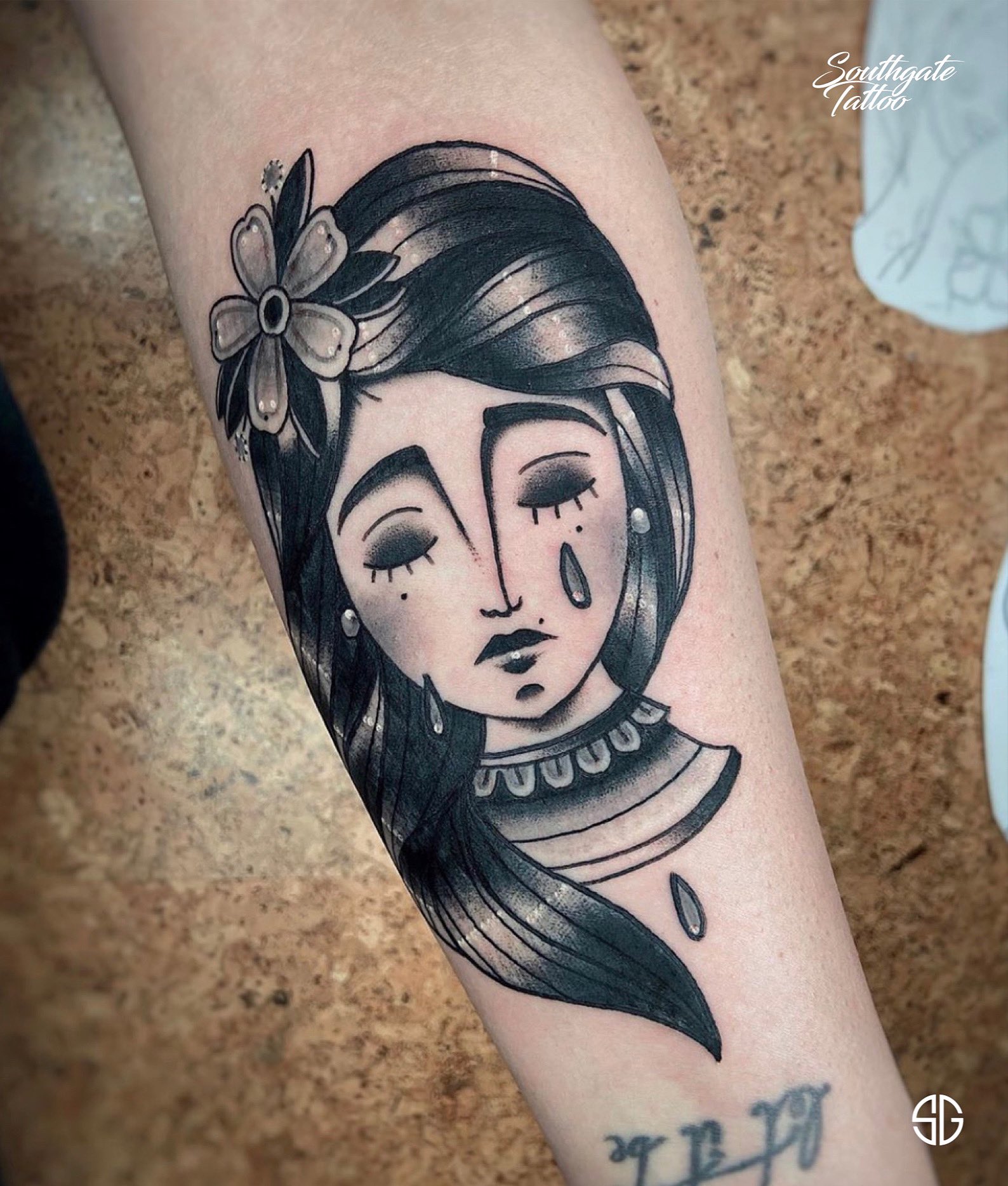 Tattoo uploaded by Stacie Mayer  Comic book style woman crying tattoo by  Whitney Havok comic comicbook woman WhitneyHavok  Tattoodo