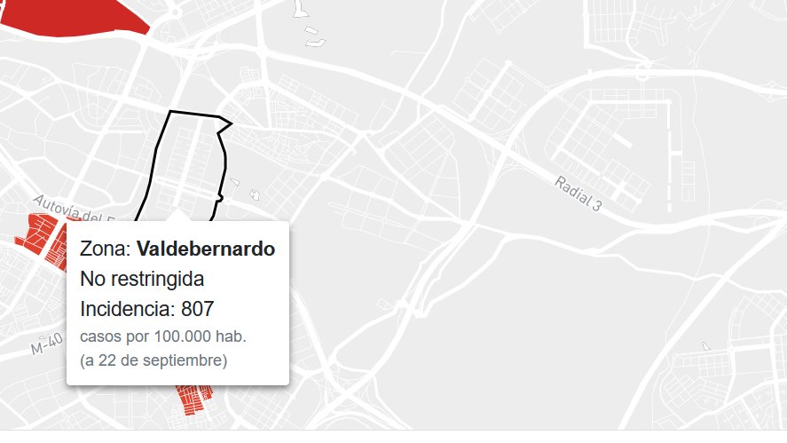 todoVicalvaro's tweet photo. De las cuatro áreas de salud de Vicálvaro, Artilleros es la que supera los 1.000 contagios por cada 100.000 habitantes. Valderrivas, la que menos. 
ARTILLEROS: 1.036
VILLABLANCA: 837
VALDEBERNARDO: 807
VALDERRIVAS: 608 https://t.co/eQV9RVO65T