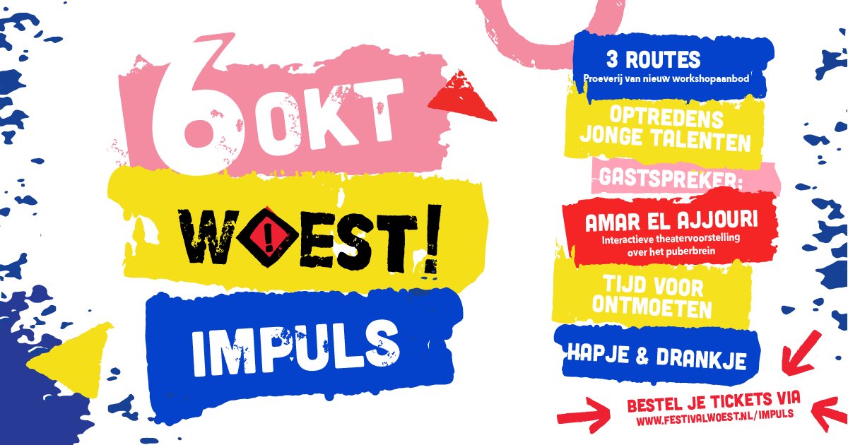 WOEST IMPULS

Dé inspiratieavond van WOEST voor vo docenten, cultuuraanbidders, ouders, cultuurcoördinatoren en vakdocenten. Alles is dit jaar iets anders, maar we hebben zeker een heerlijk programma weten samen te stellen. Kijk voor meer info op festivalwoest.nl/impuls