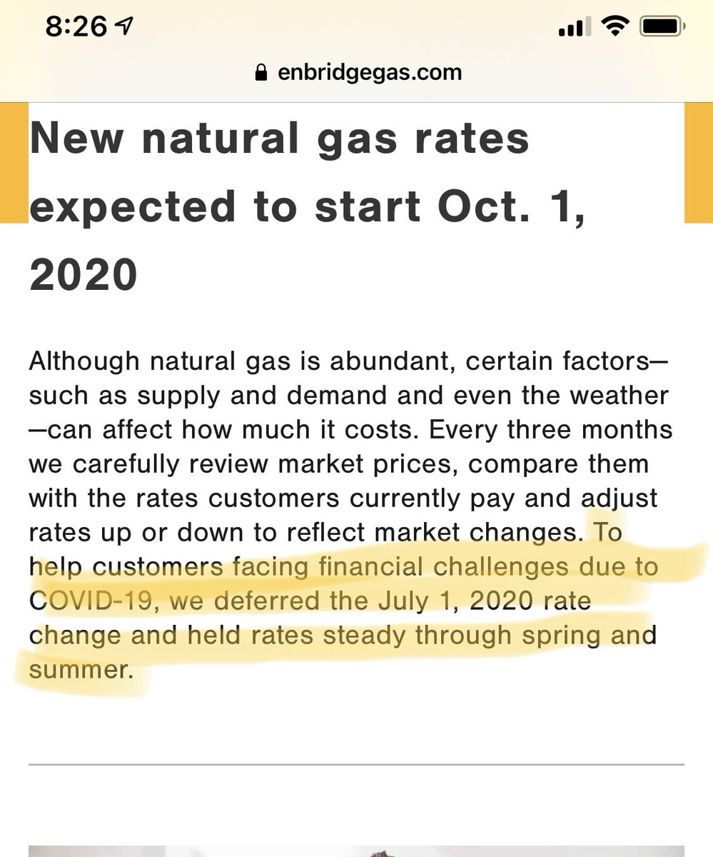 sood_pb35's tweet photo. @enbridgegas huhhh ... what a joke ... everyone knows by now how much steady and flat rates helped customers and how much it was used to fill your pockets https://t.co/M0mS0b6sjW