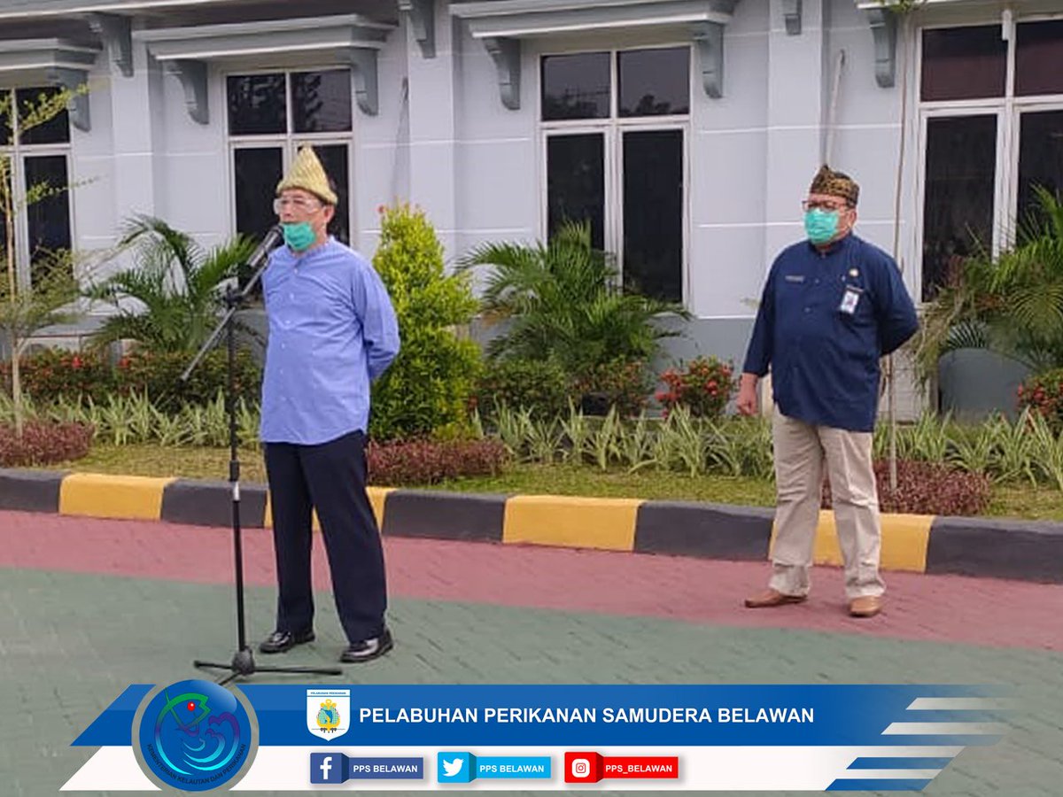 PPSBelawan's tweet photo. Apel pagi (22 9) dipimpin oleh Kepala Seksi Sarana Prasarana, Bapak Dharmawansyah Putra. Informasi yang disampaikan terkait rencana renovasi kantor, penanganan banjir di mess pegawai dan himbauan utk tidak menggunakan masker berbahan scuba. 
@kkpgoid @djpt_kkp @InformasiPP https://t.co/JDNnEMDLfW