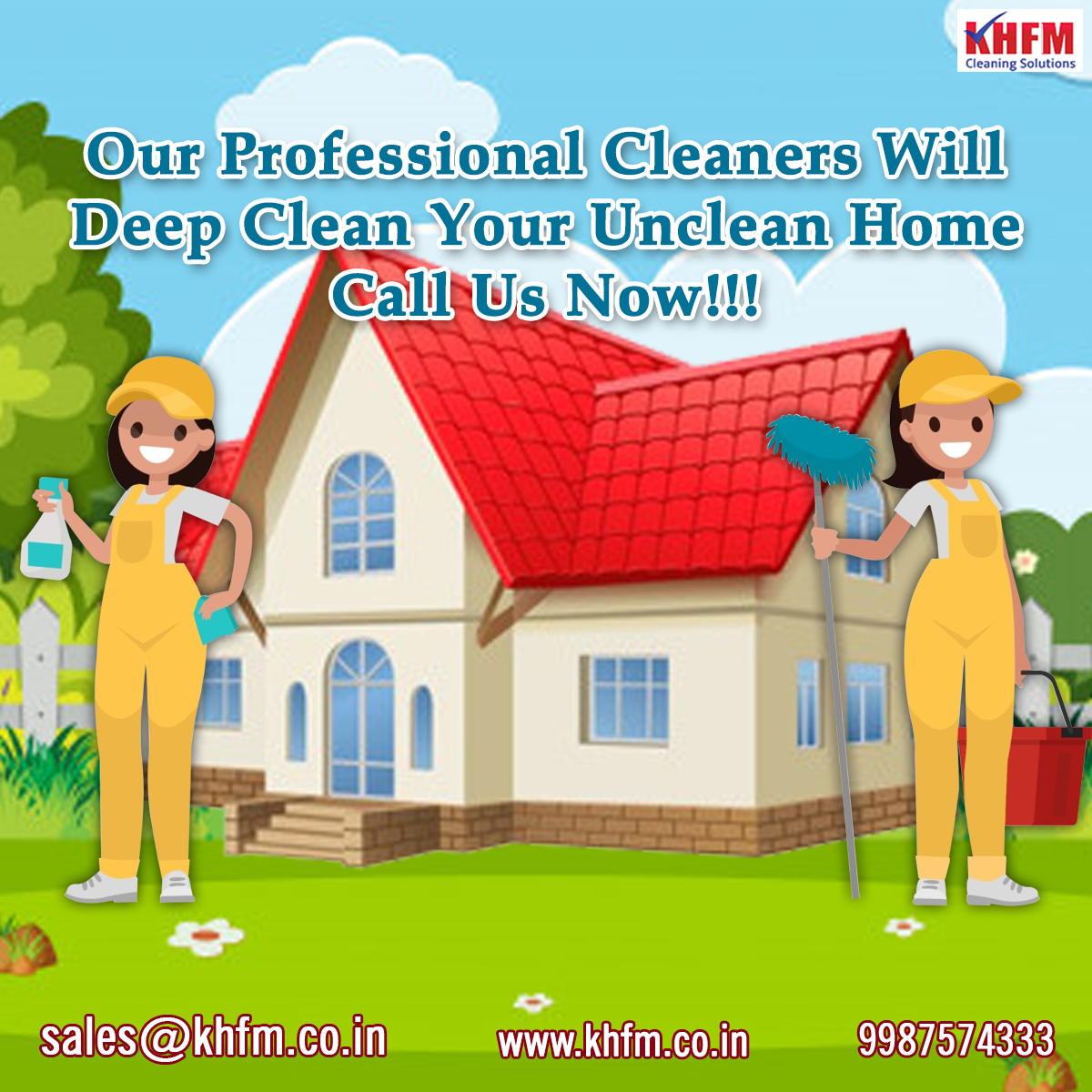 KHFMCleaning's tweet photo. Our Professional Cleaners Will
Deep Clean Your Unclean Home
Call Us Now!!!

So Stay Home,  Be Relax &amp; Call Us Now 9987574333 
Or Book our services on https://t.co/BUWxogkiTR
#StayHome #StaySafe #KHFMCLEANINGSOLUTION
#sanitizationservicesinmumbai #homecleaningproducts https://t.co/Ce2H5jDvzG