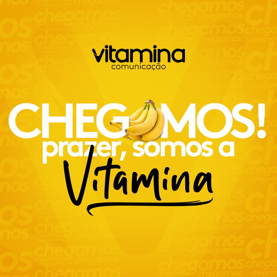 comvitamina's tweet photo. CHEGAMOS VIU? 🍌
E estamos cheios de vitamina pra te contar essa super novidade! ❤️

Com vocês, a VITAMINA COMUNICAÇÃO! ❤️ https://t.co/5KIkoruiJx