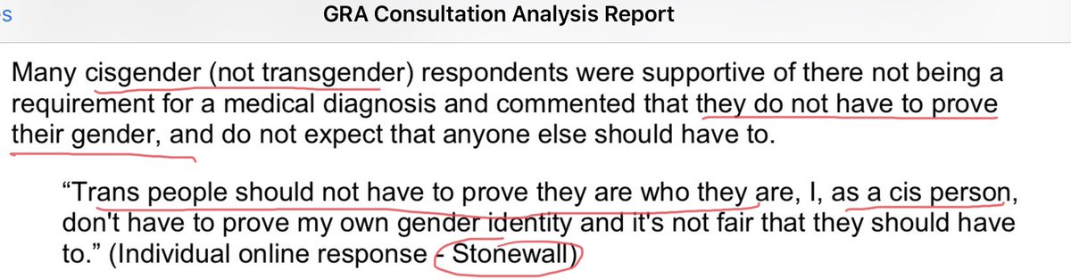 The Consultation document uses the captured language of the Lobby Groups. Many people reject the implicit assumption of “Gender Identity Ideology” inherent in the nomenclature of “CisGender”. Stonewall peddling its adherence to the new Social Engineering. of society. .