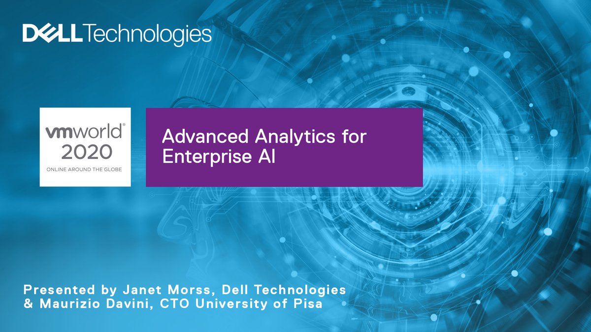 Join #DellTech during #VMworld to learn about the different architectures for running advanced analytics, including #AI &amp; high-performance computing, side by side with traditional #workloads. Don't miss it! bit.ly/3kFg8Vy #Iwork4Dell