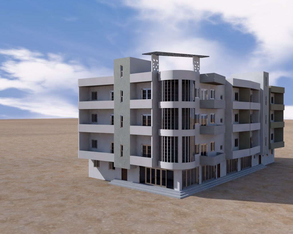 mlsdieng94's tweet image. Projet de construction d’un immeuble R+3 avec 2 appartements au RDC et 12 appartements aux étages.
Designed by D-ArchiBât

#Mauritanie #architecture #construction #building #façade #Afrique #darchibât #WeAreTheFuture #CivilServices #CivilEngineering #constructionjobs