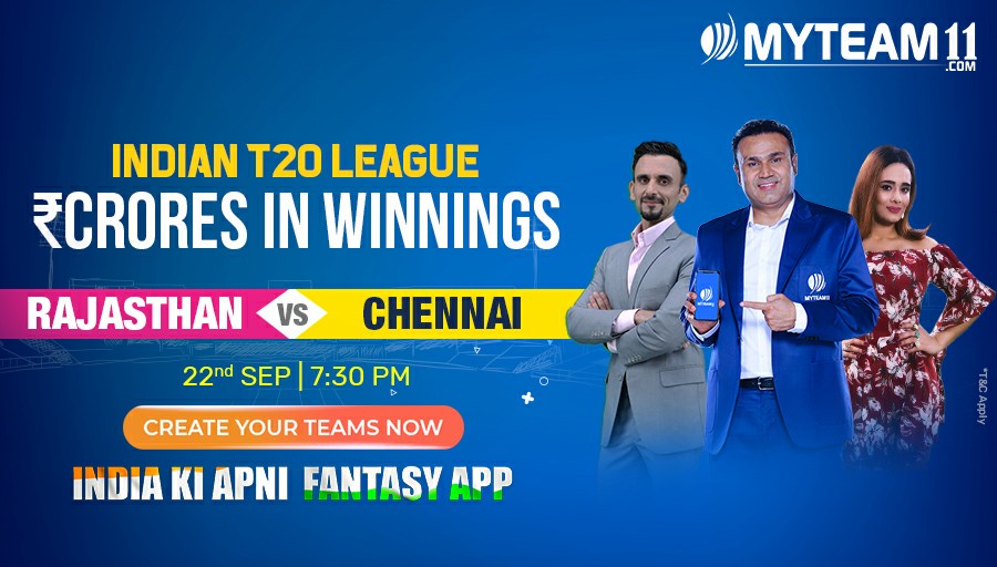 SumitChavan5's tweet photo. I am ready for the next match of Indian T20 League with my teams. Join me for Rajasthan vs Chennai on https://t.co/2fUloRix13 &amp; get Big Winnings. #IndiaKiApniFantasyApp #MyTeam11 https://t.co/8b2fGQWqNd