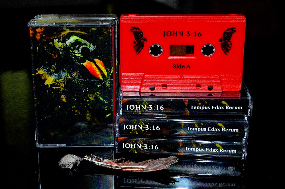 JOHN 3:16 - Tempus Edax Rerum 
Limited Edition Cassette (66 copies)+Digital
Pre-orders start Oct. 7, 2020.

Feat. <a href="/Rasplyn/">Carolyn O'Neill</a> 
Mastering <a href="/allrealsound/">ALL REAL SOUND</a> 
Photos and art design <a href="/john316john316/">JOHN 3:16</a> 
PR <a href="/dense_pr/">dense</a> 

john316.bandcamp.com/album/tempus-e… 

#occult #drone #ambient #soundtrack <a href="/Bandcamp/">bandcamp</a>