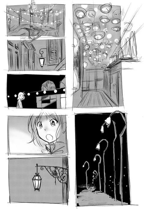 アイデアスケッチ的なの描いてました 