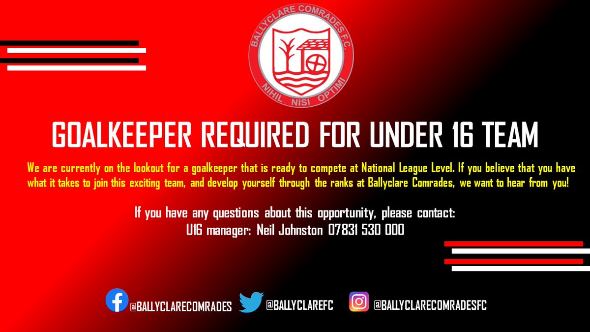 GlengormleyHS's tweet photo. Our pupils might be interested in this opportunity provided by Ballyclare Comrades.  Sport provides a great way to connect with others, keep active and look after your mental health. Check it out!
#glengormleyway https://t.co/s4aBDpLp4n