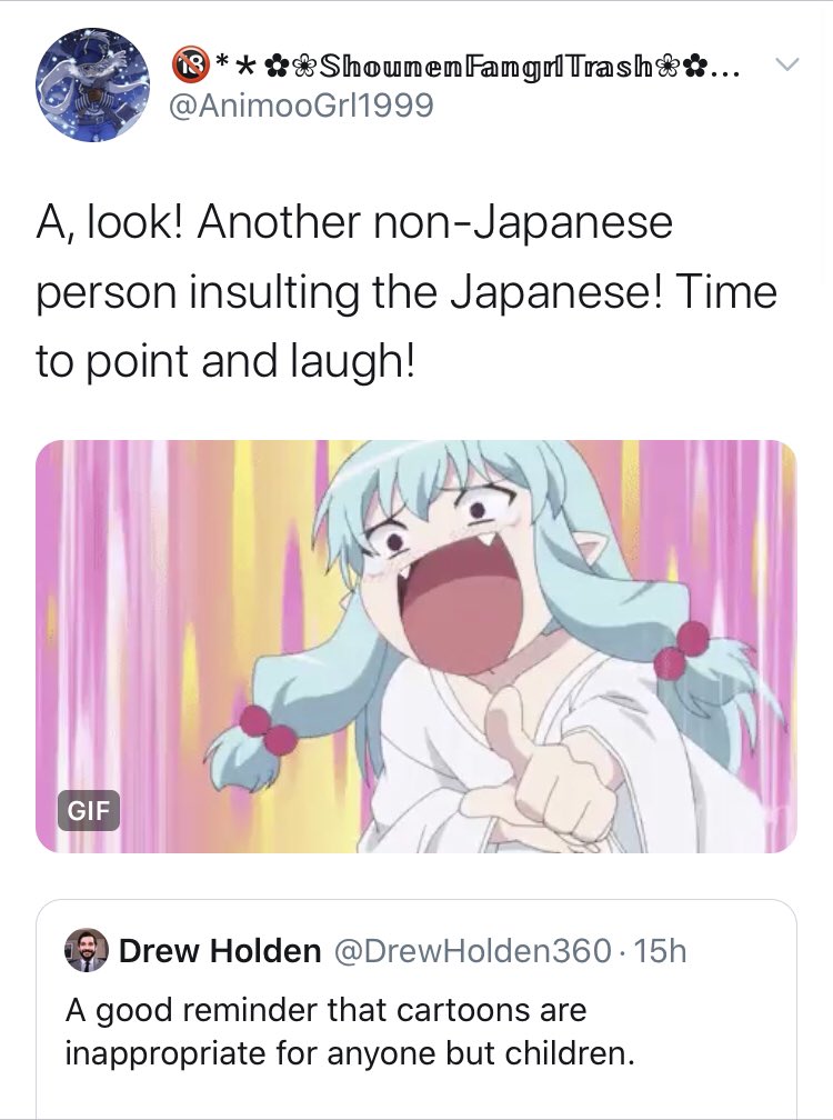 At first when I saw I was being ratioed for this tweet I was like ah man I guess I should’ve delineated between South Park and, like, manga, surely that’s what it is. But no. The anime dweebs are just way more powerful than I thought.