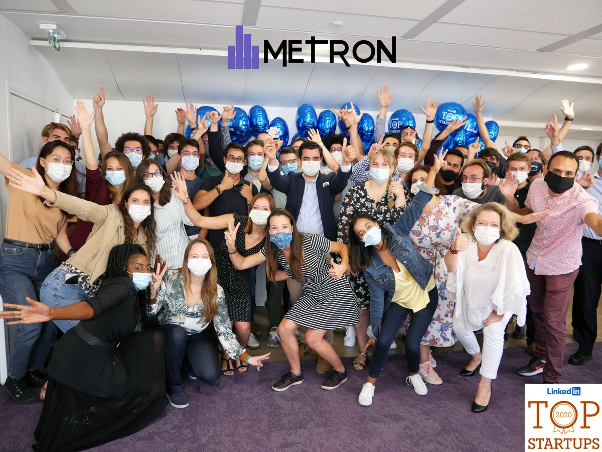 Thank you <a href="/LinkedInFrance/">LinkedIn France</a>  for recognizing #METRON as one of the top 10 Startups in France - We are so proud of this achievement!
Congrats 🚀 <a href="/swile/">swile</a>  <a href="/avec_alan/">Alan</a>  <a href="/doctolib/">Doctolib</a>  <a href="/Toucan_Toco/">Toucan</a>  <a href="/getluko/">Luko</a>  <a href="/PayFit/">PayFit France</a> <a href="/getqonto/">Qonto</a>  <a href="/MolotovTV/">Molotov</a> <a href="/backmarket/">Back Market</a> 
👉🏽 lnkd.in/d5tBzgq